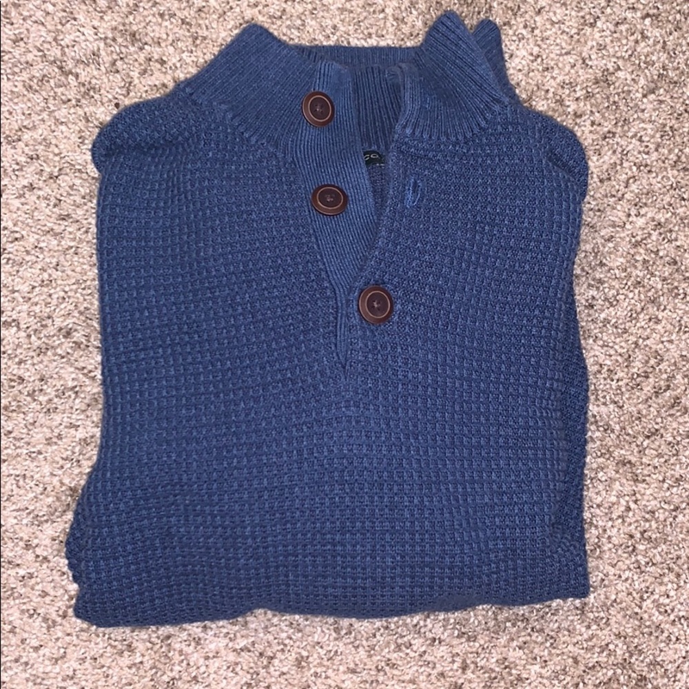 G.H. Bass & CO 3-Button Knit sweater.